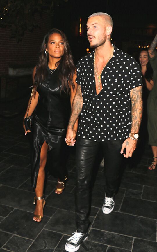 M Pokora Et Christina Milian Main Dans La Main Los Angeles Photo